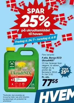 Bilka SPAR 25% på ukrudtsmiddel til haven tilbud