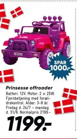 Bilka Prinsesse offroader tilbud