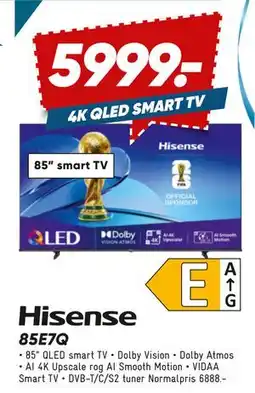 Bilka Hisense 85E7Q tilbud