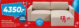 Bilka Florence sofa med chaiselong tilbud