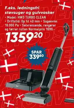 Bilka ledningsfri støvsuger og gulvvasker tilbud