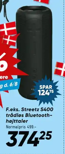 Bilka Streetz S400 trådløs Bluetooth-højttaler tilbud