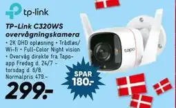 Bilka TP-Link C320WS overvågningskamera tilbud