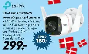 Bilka TP-Link C320WS overvågningskamera tilbud