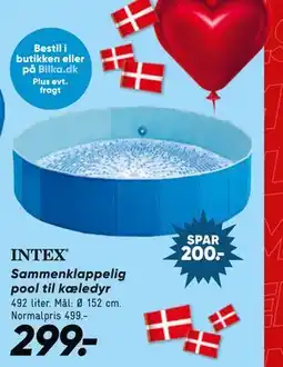 Bilka Sammenklappelig pool til kæledyr tilbud