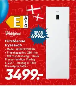 Bilka Whirlpool Fritstående fryseskab tilbud