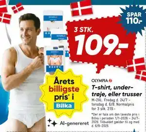 T-shirt, undertrøje, eller trusser