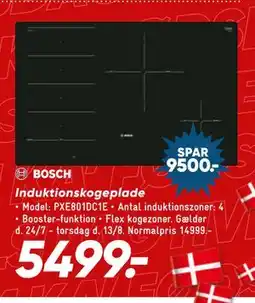 Bilka BOSCH Induktionskogeplade tilbud