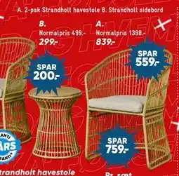 Bilka Strandholt sidebord tilbud