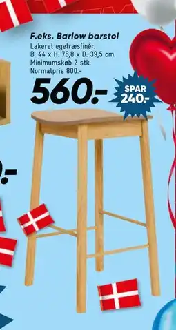 Bilka Barlow barstol tilbud