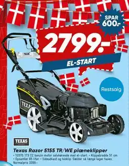 Bilka Texas Razor 5155 TR/WE plæneklipper tilbud