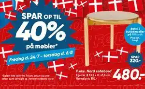 Bilka Nord sofabord tilbud