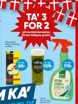 Bilka TA' 3 FOR 2 på myrebekæmpelse tilbud