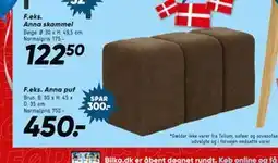 Bilka Anna puf tilbud