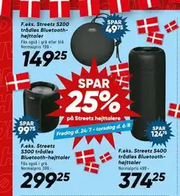 Bilka SPAR 25% på Streetz højttalere tilbud