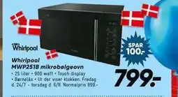 Bilka Whirlpool MWP251B mikrobølgeovn tilbud