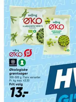 Bilka Økologiske grøntsager tilbud