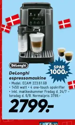 Bilka DeLonghi espressomaskine tilbud
