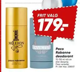 Bilka Paco Rabanne deodorant tilbud