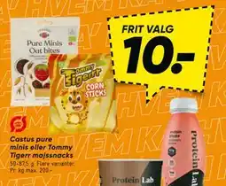 Bilka Castus pure minis eller Tommy Tigerr majssnacks tilbud