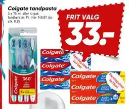 Bilka Colgate tandpasta tilbud