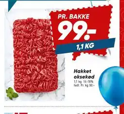 Bilka Hakket oksekød tilbud