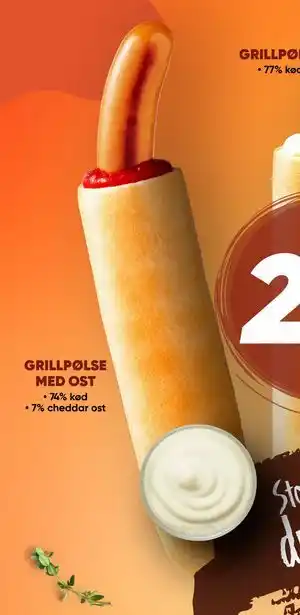Bilka GRILLPØLSE MED OST tilbud