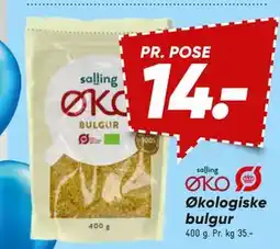 Bilka salling ØKO Økologiske bulgur tilbud