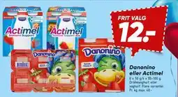 Bilka Danonino eller Actimel tilbud