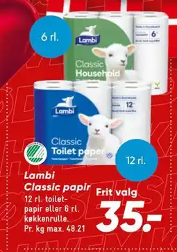 Bilka Lambi Classic papir tilbud