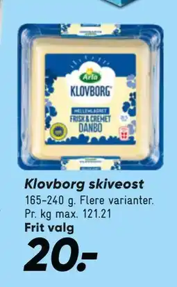 Bilka Klovborg skiveost tilbud