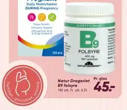 Bilka Natur Drogeriet B9 folsyre tilbud