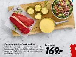 Bilka Menu to-go med entrecótes tilbud