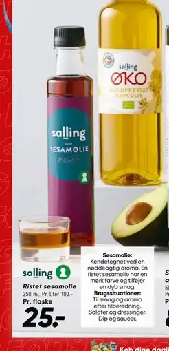 Bilka Ristet sesamolie tilbud