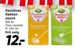 Bilka Karolines Køkken sauce tilbud