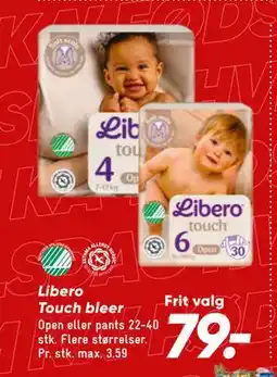 Bilka Libero Touch bleer tilbud