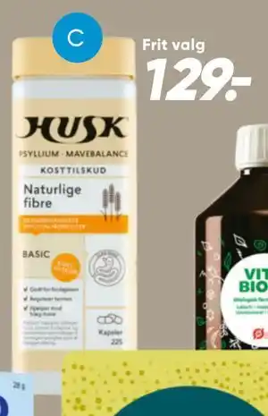 Bilka Husk kosttilskud eller mælkesyrebakterier tilbud