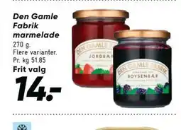 Bilka Den Gamle Fabrik marmelade tilbud