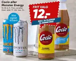 Bilka Cocio eller Monster Energy tilbud