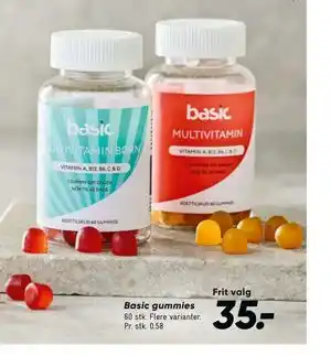 Bilka Basic gummies tilbud