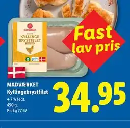 Lidl MADVÆRKET Kyllingebrystfilet tilbud