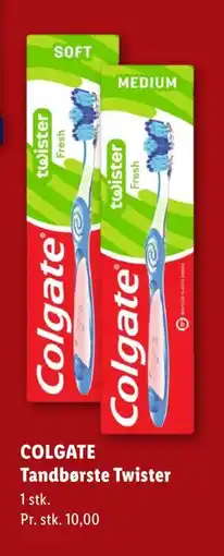 Lidl COLGATE Tandbørste Twister tilbud