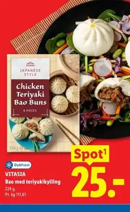 Lidl VITASIA Bao med teriyakikylling tilbud
