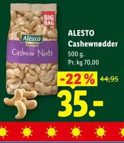 Lidl ALESTO Cashewnødder tilbud