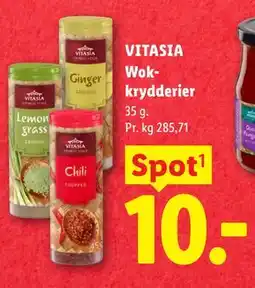 Lidl VITASIA Wokkrydderier tilbud
