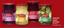 Lidl BEAUVAIS Syltede grøntsager tilbud