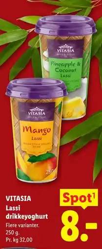 Lidl VITASIA Lassi drikkeyoghurt tilbud