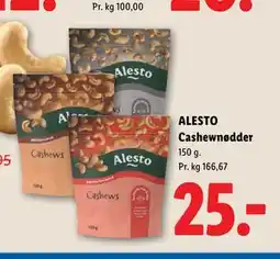 Lidl ALESTO Cashewnødder tilbud