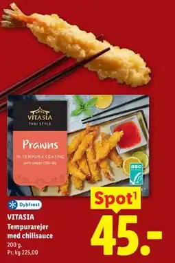 Lidl VITASIA Tempurarejer med chilisauce tilbud