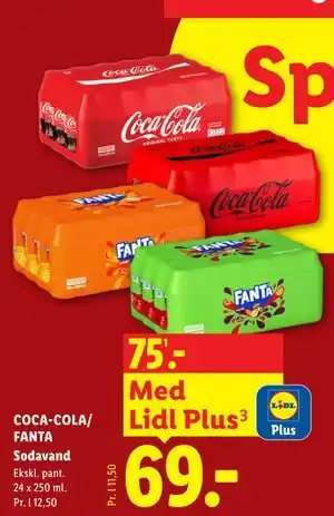 Lidl COCA-COLA/ FANTA Sodavand tilbud